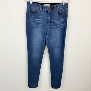 Democracy Women Ab Solution Straight Leg Jean Size 10 Denim Shaping Stretch Blue